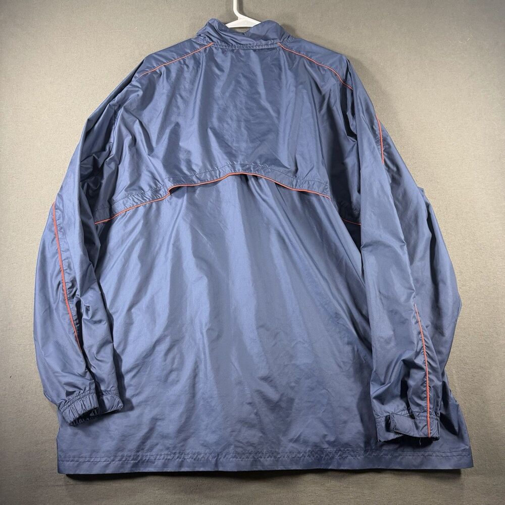 Virginia Cavaliers Jacket Mens XXL Blue Nike 1/4 Zip Windbreaker Pullover Vented - Picture 2 of 8